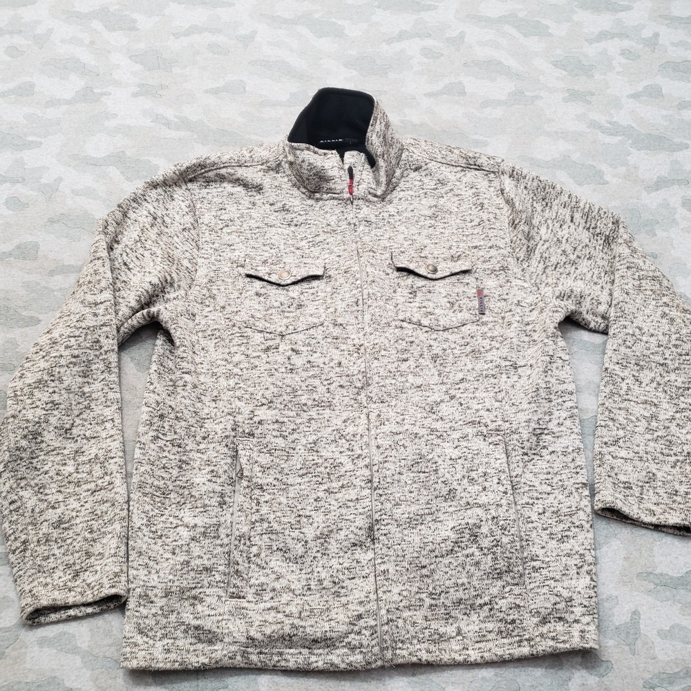 Killik Sweatshirt Mens Large Gray Camo Full Zip Pockets Hunting Outdoors‎